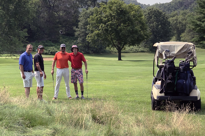 golfing